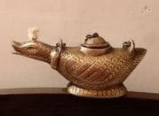 پیسوز مرغابی برنجی قدیمی و سنگین